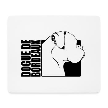 Dogue de Bordeaux Profil Chiens Wilsigns - Tapis de souris (format paysage) - blanc - Devant