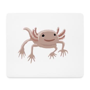 Axolotl - Tapis de souris (format paysage) - blanc - Devant