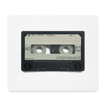vintage tape: chromium dioxide II - Mouse Pad (horizontal) - white - Front