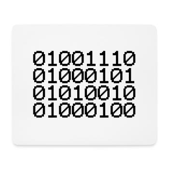 BINARY NERD - Mouse Pad (horizontal) - white - Front