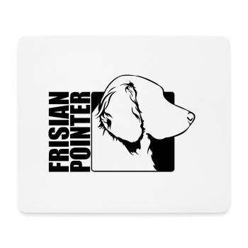 Frison Pointer Profile Chiens Chien Wilsigns - Tapis de souris (format paysage) - blanc - Devant