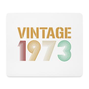 Belle Vintage 1973 Anniversaire Design - Tapis de souris (format paysage) - blanc - Devant