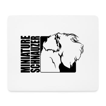 Schnauzer miniature Profil Chiens Chien Wilsigns - Tapis de souris (format paysage) - blanc - Devant