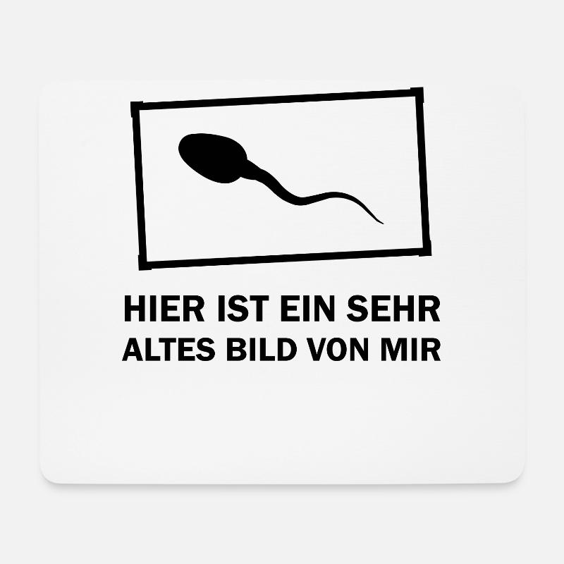 Very Old Picture Funny Old Old Gift - Mouse Pad (horizontal) - white