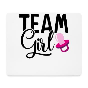 Team girls for expectant parents - Mouse Pad (horizontal) - white - Front