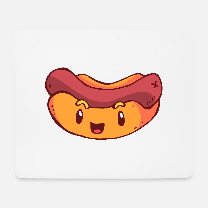 Hot Dog - Mousepad (Querformat) - Weiß