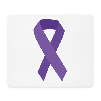 Purple Bow - Mouse Pad (horizontal) - white - Front