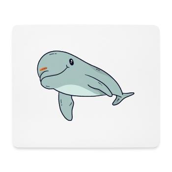 dauphin - Tapis de souris (format paysage) - blanc - Devant