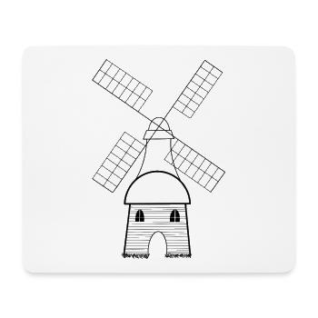 Dutch windmill Dutch camp gift - Mouse Pad (horizontal) - white - Front
