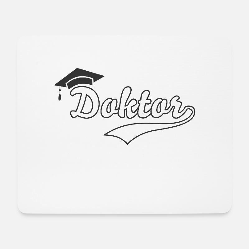 Doktorhut Promotion Doktortitel Geschenk Uni - Mousepad (Querformat) - Weiß