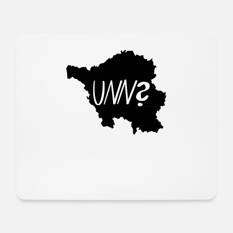 Unn Saarland Saarländisch Dialekt Mundart Geschenk - Mousepad (Querformat) - Weiß