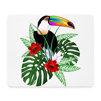Vogel Tukan - Mousepad (Querformat) - Weiß - Vorne