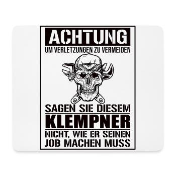 Klempner Klempnermeister Installateur - Mousepad (Querformat) - Weiß - Vorne