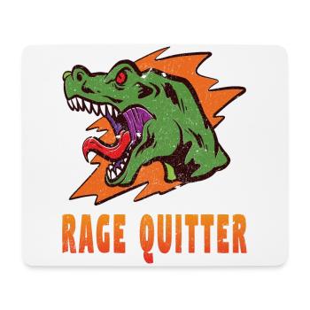 Gamer Rage Quit Dinosaurier - Mousepad (Querformat) - Weiß - Vorne