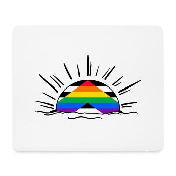 straight ally lgbt gay pride queer lgbtq straight - Mouse Pad (horizontal) - white - Front