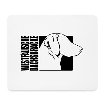 Westfälische Dachsbracke Profil Hunde Wilsigns - Mousepad (Querformat) - Weiß - Vorne