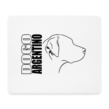 Dogue Argentino Profil Chiens Chien Wilsigns - Tapis de souris (format paysage) - blanc - Devant