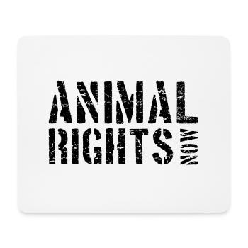 ANIMAL RIGHTS NOW - Mousepad (Querformat) - Weiß - Vorne