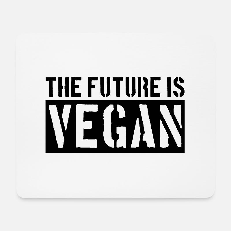 FUTURE VEGAN VEGANER - Mousepad (Querformat) - Weiß