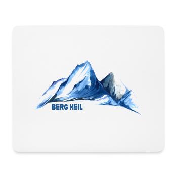 Gipfel Wandern BERG HEIL servus alpin Bergwandern - Mousepad (Querformat) - Weiß - Vorne