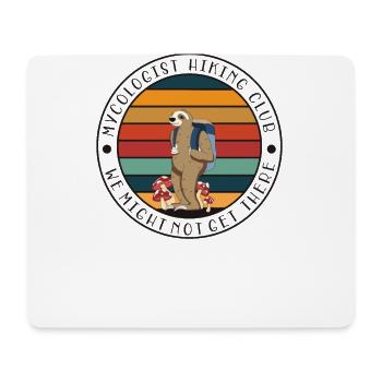 Psychedelic hiking club Magic Mushrooms - Mouse Pad (horizontal) - white - Front