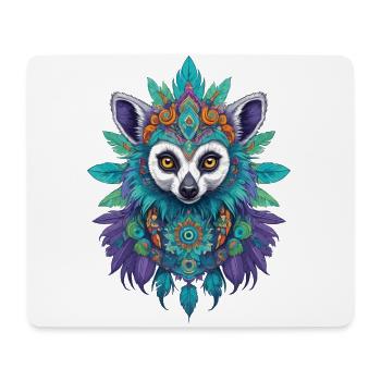 Lemurs Mandala Dream Catcher Design - Mouse Pad (horizontal) - white - Front