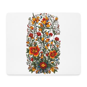 Design de streetwear esthétique vintage floral - Tapis de souris (format paysage) - blanc - Devant