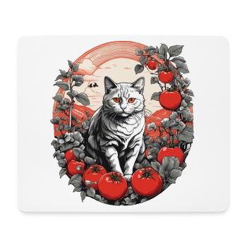 Cat In The Garden Domestic Cats Owner Cats Lady - Mouse Pad (horizontal) - white - Front