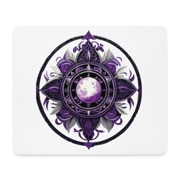 Moon Mandala Design Aesthetic Spiritual - Mouse Pad (horizontal) - white - Front