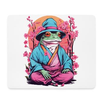 Asiatisch Frosch Streetwear Aesthetic Vintage - Mousepad (Querformat) - Weiß - Vorne