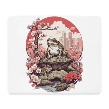 Conception esthétique streetwear grenouille - Tapis de souris (format paysage) - blanc - Devant