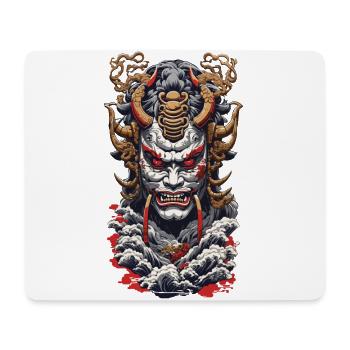 Esthétique Yokai Oni Ukiyo-E Vintage Japon - Tapis de souris (format paysage) - blanc - Devant
