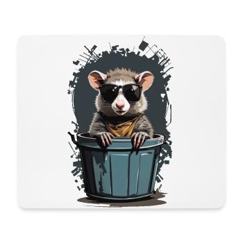 Cool Possum Drôle Poubelle Résidents - Tapis de souris (format paysage) - blanc - Devant