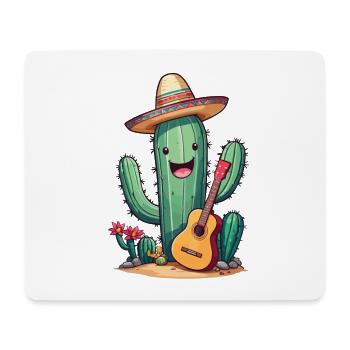 Cactus Mariachi Guitariste Cinco De Mayo - Tapis de souris (format paysage) - blanc - Devant