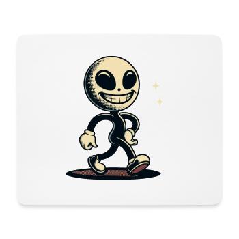 Rétro Vintage Alien Halloween Costume Décoration - Tapis de souris (format paysage) - blanc - Devant