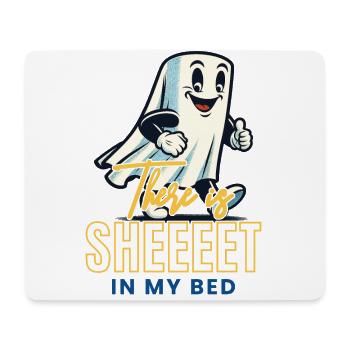 Funny Ghost Saying Occult Halloween Ghost - Mouse Pad (horizontal) - white - Front