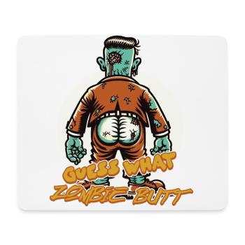 Zombie Hintern Lustiger Spruch Halloweenkostüm - Mousepad (Querformat) - Weiß - Vorne
