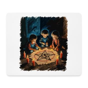 Retro Vintage Design Occult Summoning Rituals - Mouse Pad (horizontal) - white - Front