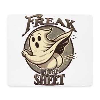 Ghost Shows Butt Freak In The Sheet Humor - Mouse Pad (horizontal) - white - Front