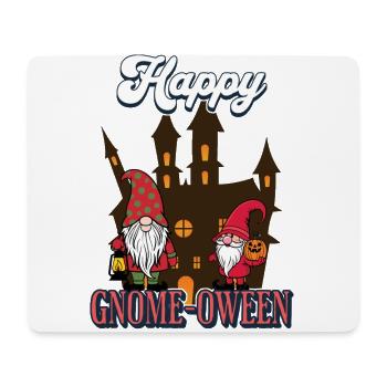 Happy Gnome-Oween Lustiger Halloween Gnom Spruch - Mousepad (Querformat) - Weiß - Vorne
