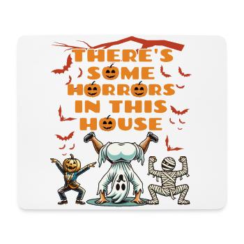 Il y a des horreurs dans cette maison Lustiger Spruch - Tapis de souris (format paysage) - blanc - Devant