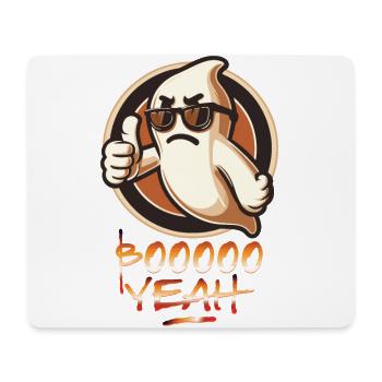 Boo Yeah Fantôme Drôle Dire Design - Tapis de souris (format paysage) - blanc - Devant