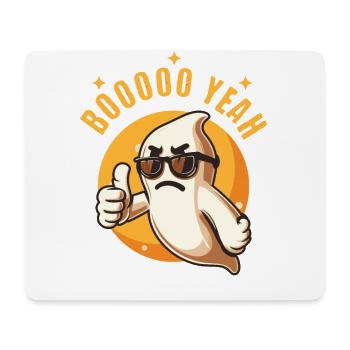 Boo Yeah Fantôme Drôle Halloween Design - Tapis de souris (format paysage) - blanc - Devant