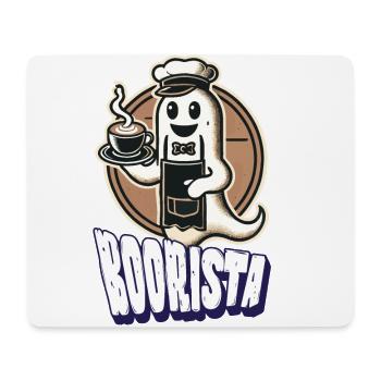 Lustiger Kaffee Spruch Boorista Halloween Geist - Mousepad (Querformat) - Weiß - Vorne