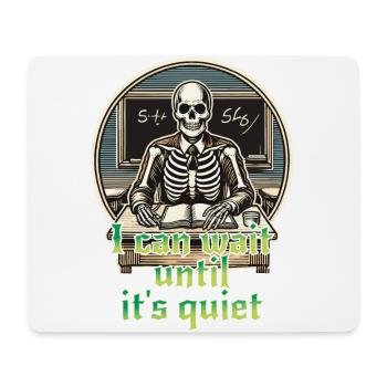 Drôle Enseignant Halloween Sarcasme Dire Design - Tapis de souris (format paysage) - blanc - Devant
