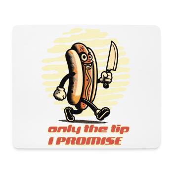 Sarkastischer Hotdog Spruch Lustiges Halloween - Mousepad (Querformat) - Weiß - Vorne