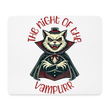 Vampire Cat The Night of the Vampurr - Mouse Pad (horizontal) - white - Front