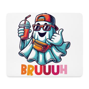 Ghost with Broth Attitude for Cool Ghosts - Mouse Pad (horizontal) - white - Front