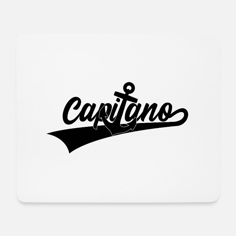 CAPITANO KAPITÄN SEGLER SEGELN - Mousepad (Querformat) - Weiß