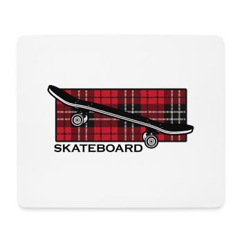 skateboard skate-life halfpipe skateboarder sk8 - Mousepad (Querformat) - Weiß - Vorne